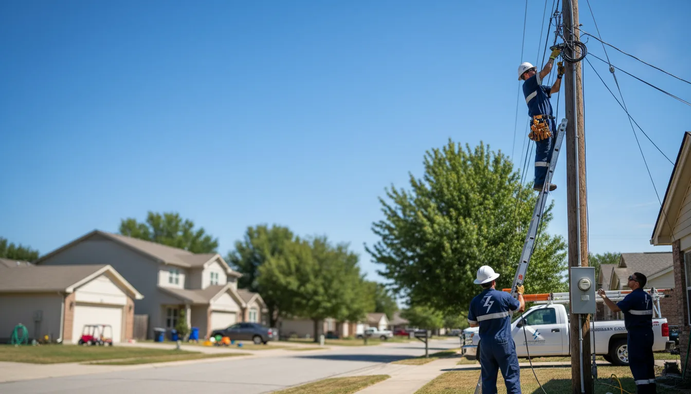Residential electrician providing installation services in Hurley, WI